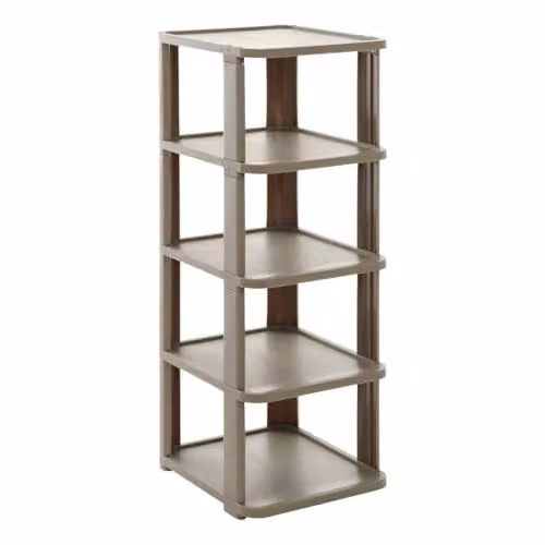Torre Zapatero Spacy de 5 Five Simply Smart, Gris, para 5 Pares