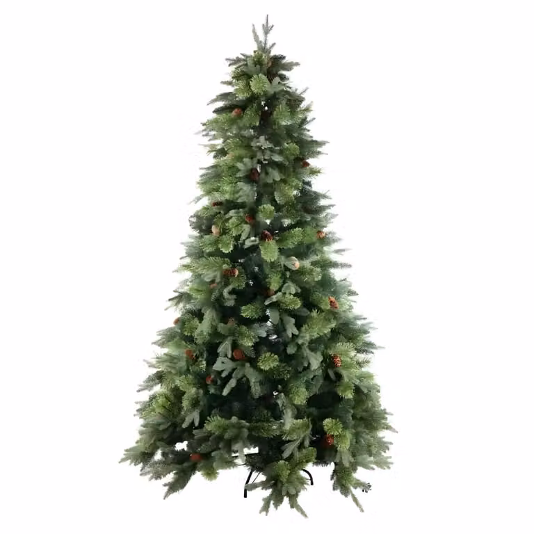Árbol de Navidad artificial verde MondoViro con estilo rústico y altura de 180 cm