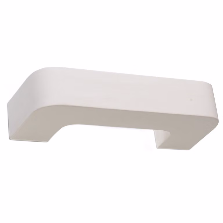 Aplique de pared MAGNET de Sollux Lighting en color blanco, fabricado en cerámica, con casquillo E27, 60W y protección IP20, dimensiones: An/P/Al: 36 x 16 x 8 cm