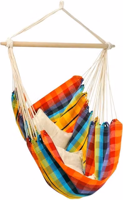 Sillón Colgante Brasil King Size Amazonas Multicolour An/P/Al: 130 x 160 x 210 cm