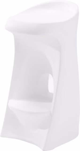 Taburete de piscina Step2 Vero en plástico blanco con reposapiés y base lastrable para exterior