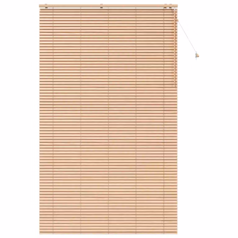 Persiana veneciana vidaXL con aspecto de roble en color marrón y beige, An/Al: 160 x 250 cm, 35 mm