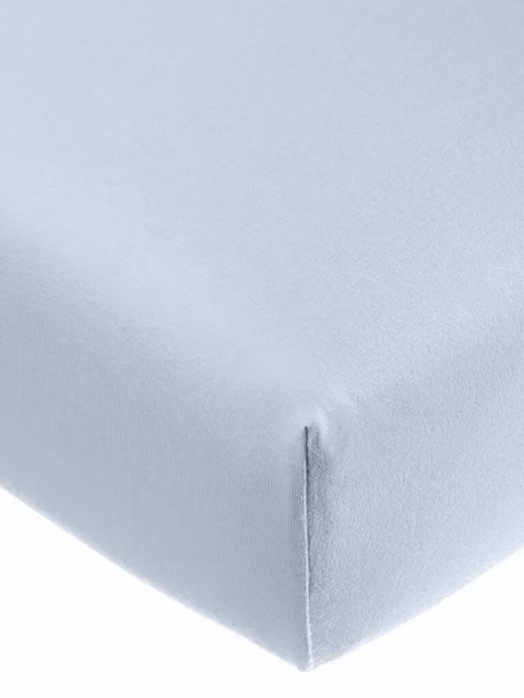 Sábana bajera de jersey BELLA DONNA de FORMESSE en azul cielo para adultos, 90 x 190 cm