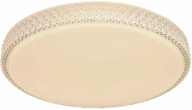 Plafón LED redondo Globo Lighting blanco con pantalla transparente, 40 W, 2100 lm, intensidad regulable CCT y mando a distancia, An/P/Al: 60 x 60 x 62 cm