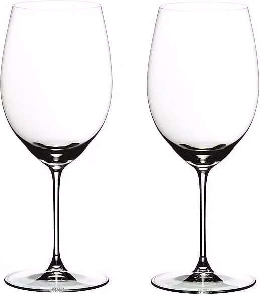 Set de 2 copas de vino tinto Riedel Veritas para Cabernet/Merlot, cristal transparente