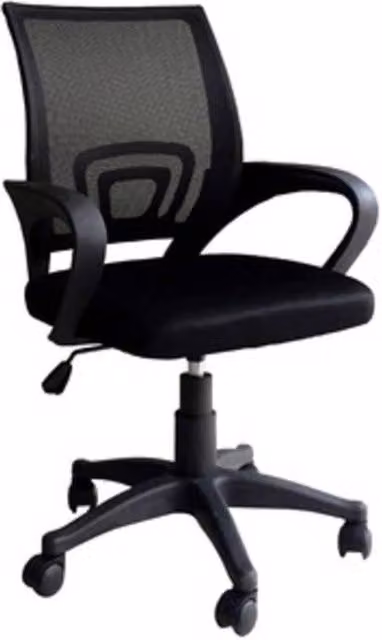 Silla ejecutiva Rapid de diseño moderno en color negro con reposabrazos para oficina o casa