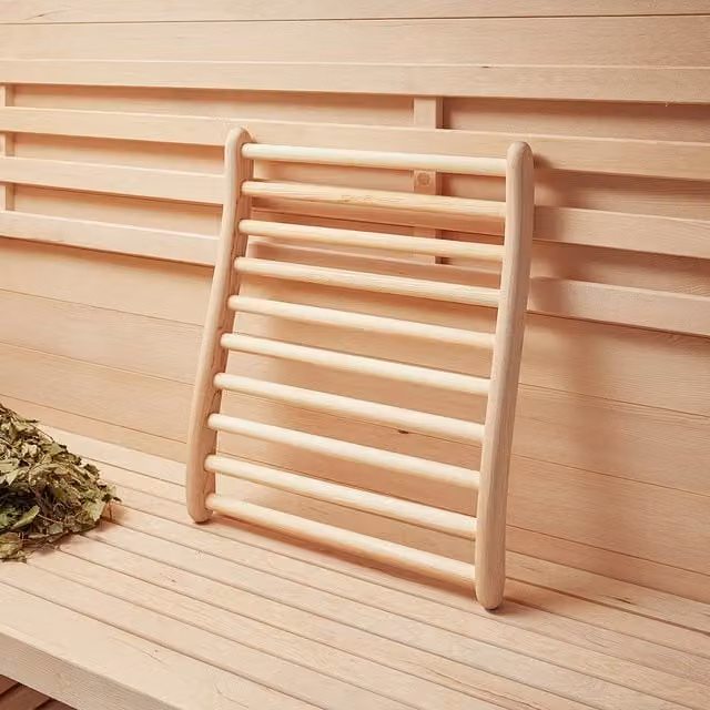 Respaldo de sauna VITA Home Deluxe de madera en color beige