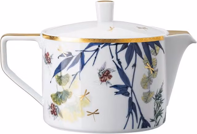 Tetera Rosenthal Heritage Turandot de porcelana en color blanco con capacidad de 1,20 l