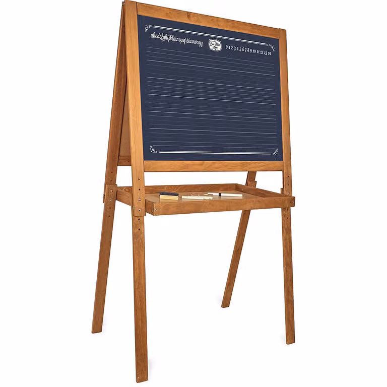 Pizarra escolar de madera Vilac con caballete en color marrón para niños