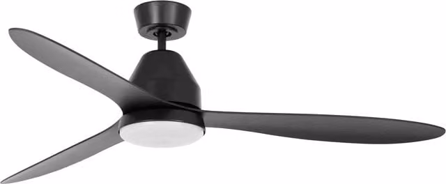 Ventilador de techo con luz Lucci Air Whitehaven blanco con mando a distancia, motor DC de 35W, 3 aspas y luz cálida, Diámetro: 142 cm