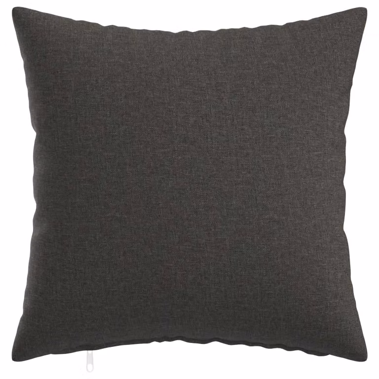 Set de 2 fundas de almohada vidaXL HEERLEN de poliéster, color gris, 40 x 40 cm