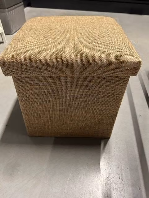 Pouf portaoggetti Mix n Modul de 5five en color beige y acabado rústico, An/P/Al: 31 x 31 x 31 cm
