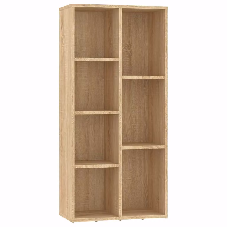 Estantería de madera vidaXL con 7 compartimentos en color roble marrón An/P/Al: 50 x 25 x 106 cm