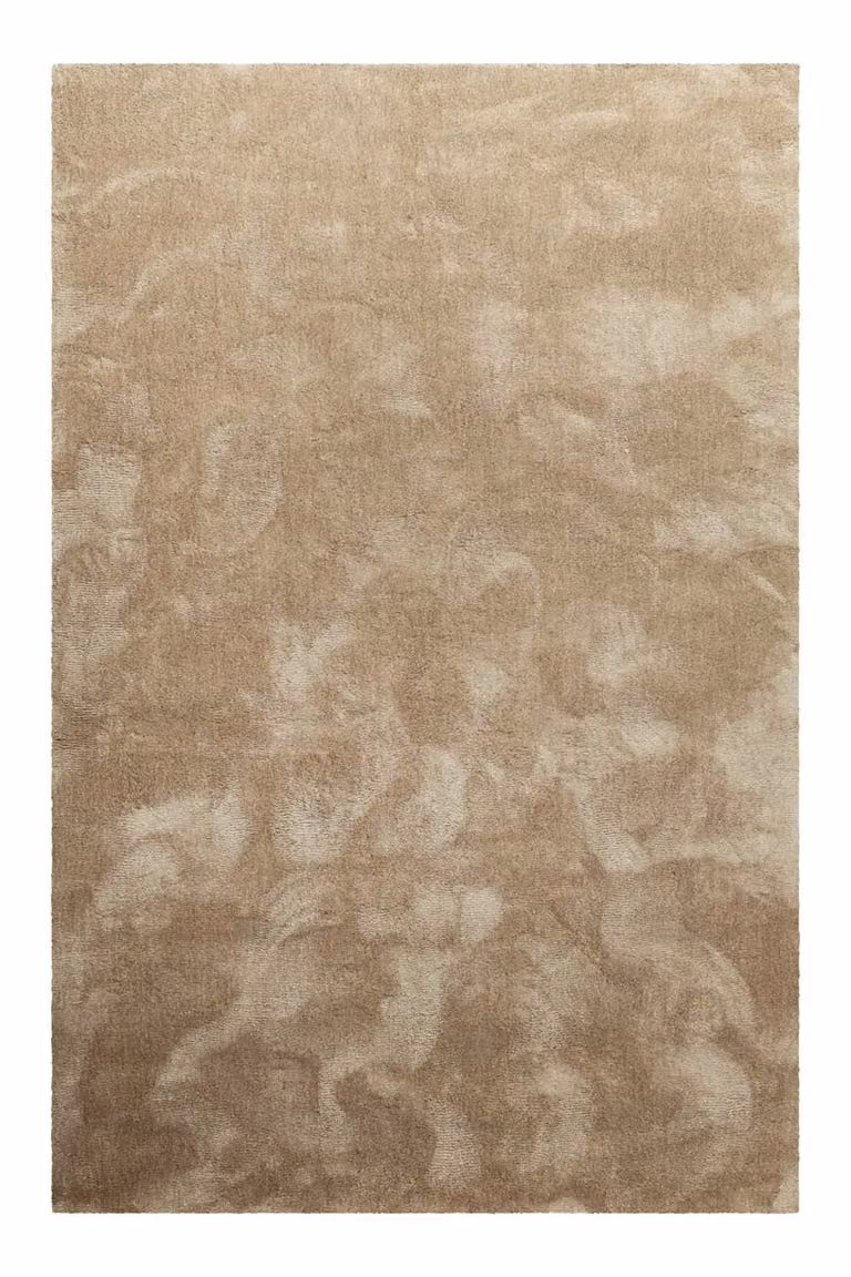 Alfombra de pelo largo extrasuave Homie Living en color beige y marrón, An/P: 160 x 230 cm