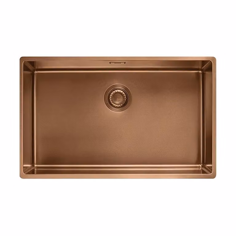 Fregadero de encimera Franke BXM de acero inoxidable en color bronce con 1 cuba y Ancho: 72,5 cm