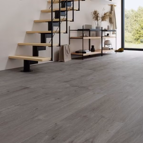 Suelo laminado Cooke & Lewis NK33 efecto madera roble gris de 10 mm