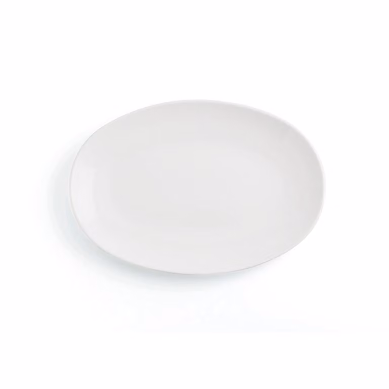 Fuente oval de porcelana Ariane Vital Coupe blanca de 32 cm
