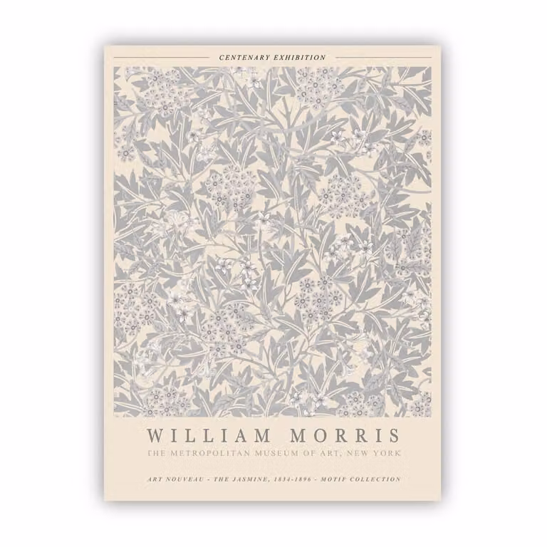 Poster de estilo Art Nouveau con diseño floral y botánico de Poster Lab, multicolor, 50 x 70 cm