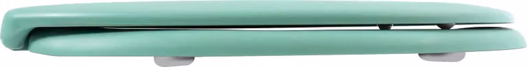 Asiento de inodoro MSV Neela ovalado con sistema soft close en plástico color verde mate An/P/Al: 45,0 x 37,0 x 3,0 cm