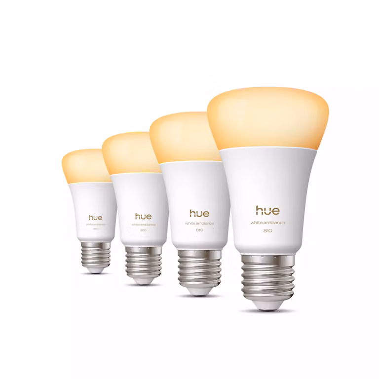 Bombilla Inteligente Philips Hue White Ambiance A60 LED con casquillo E27 y regulación de intensidad de luz blanca