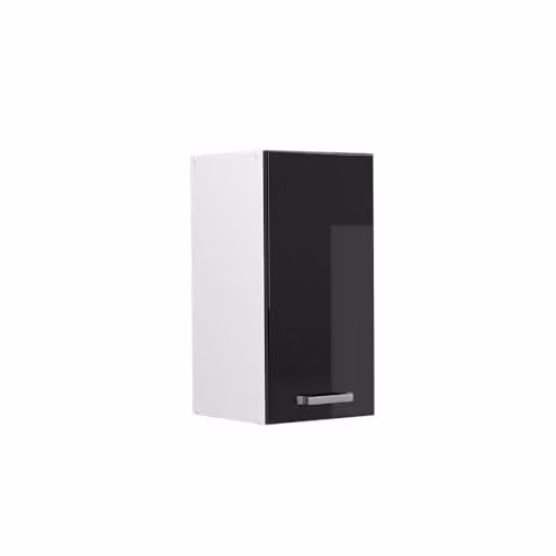 Mueble alto universal Vicco R-Line negro brillo con puertas batientes An/P/Al: 30 x 31 x 60 cm