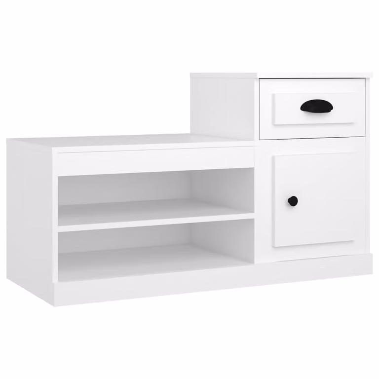 Mueble zapatero moderno vidaXL de madera en color blanco An/P/Al: 100 x 42 x 60 cm