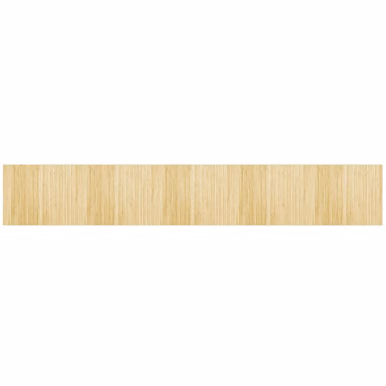 Alfombra rectangular de bambú vidaXL color beige An/P: 80 x 500 cm