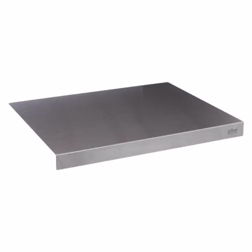 Tabla de amasar y cortar rectangular de acero inoxidable 5five, color gris, An/P: 50 x 40 cm