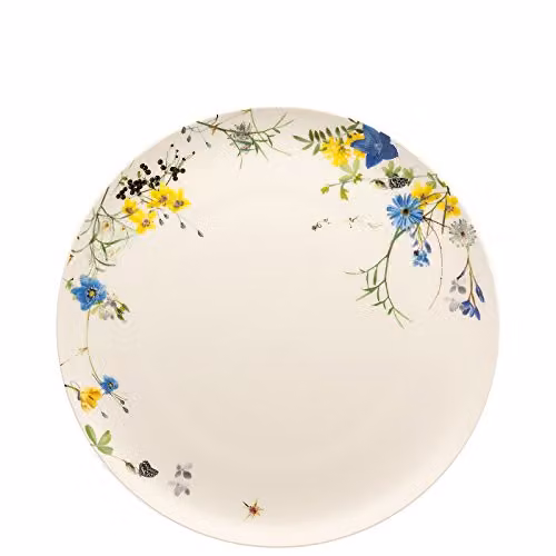 Plato llano de porcelana Rosenthal Brillance Fleurs des Alpes multicolor, Diámetro: 27 cm