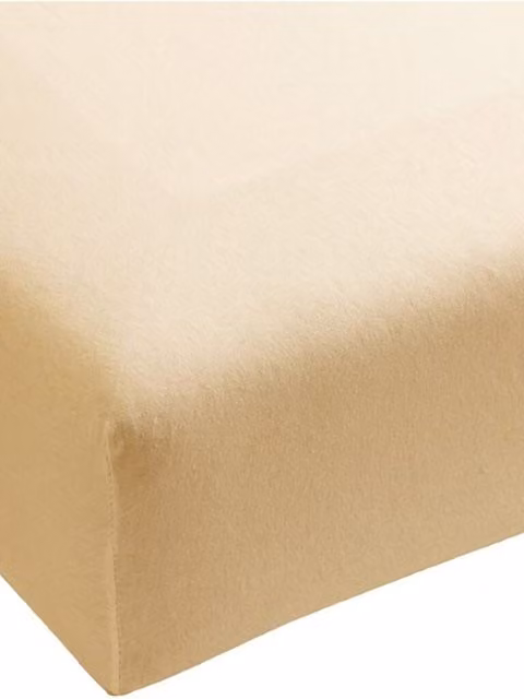 Sábana bajera de jersey BELLA DONNA de FORMESSE en color beige natural para adultos