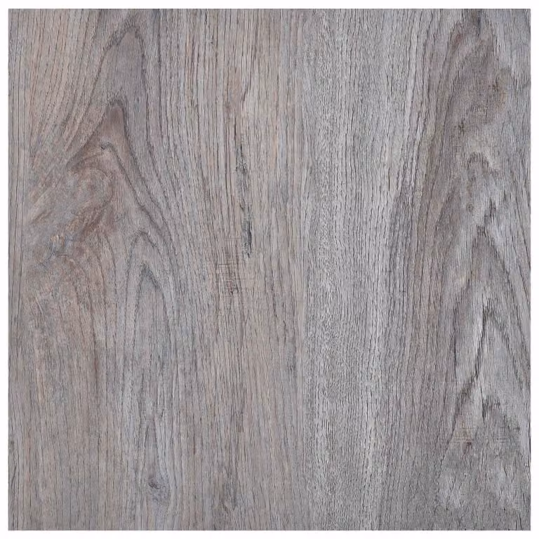 Tableros de suelo autoadhesivos vidaXL con efecto madera en marrón claro, 5,11 m², 55 unidades de PVC