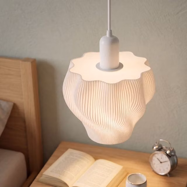 Tulipa Lotus Led 3d para Lámpara F-BRIGHT, Color Blanco, E27, 4W, 3000K, Luz Blanca Cálida