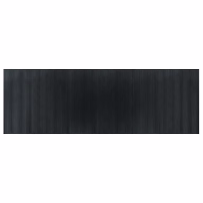 Alfombra rectangular de bambú y polipropileno vidaXL gris, antideslizante, An/P: 100 x 300 cm