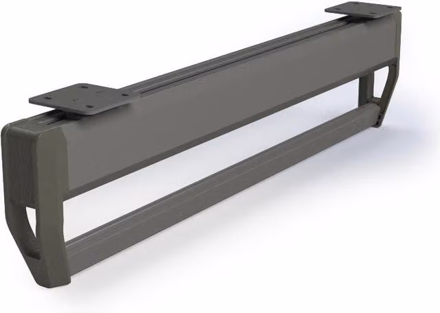 Colgador con barra extraíble para armario Emuca Quartz en color gris y acabado titanio de plástico y metal