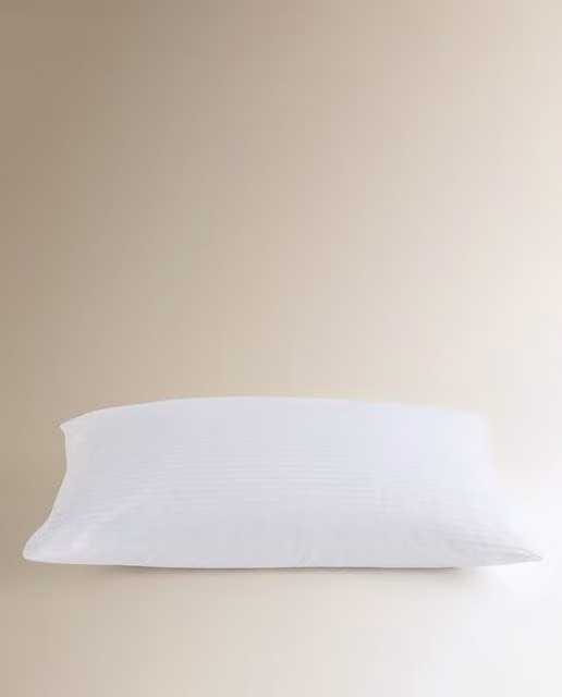 Almohada de fibra hueca El Corte Inglés Superior Confort Media, blanca, transpirable y antibacteriana, An/P/Al: 75 x 40 x 40 cm