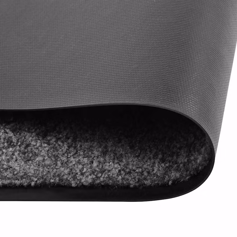Felpudo lavable vidaXL gris antracita, antideslizante, An: 90 cm, Al: 120 cm