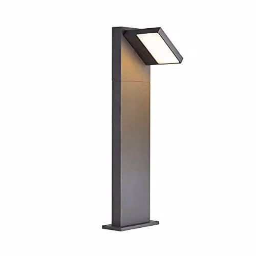 Bolardo luminoso LED Abridor 60 de SLV para exterior en aluminio color gris antracita con protección IP55 y 750 lm