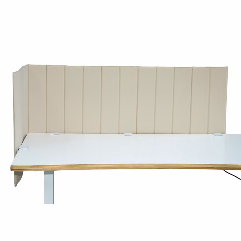 Separador de mesa hjh OFFICE en tela y metal color beige