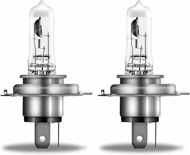 Bombilla halógena para coche Osram con conector P43t de 60/55W, 1650/1000lm, color blanco transparente