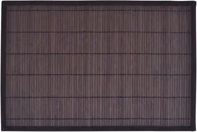 Conjunto de 6 salvamanteles rectangulares de bambú vidaXL en marrón oscuro, An/P: 30 x 45 cm