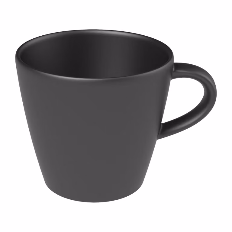Taza de café Villeroy & Boch Manufacture Rock de porcelana negra de 220 ml