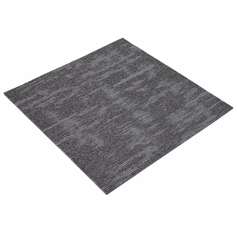Set de 36 azulejos de alfombra modernos vidaXL en color gris, fabricados en polipropileno con pelo en bucle, An/P: 50 x 50 cm