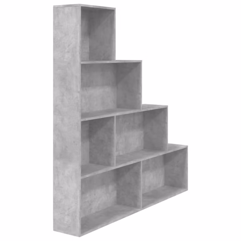 Estantería de madera Maison Chic en color gris mate, An/P/Al: 155 x 24 x 160 cm