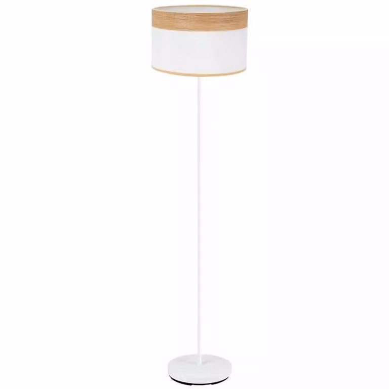 Lámpara de pie estilo nórdico Serie Lucas de Decorshopping Muebles en color blanco y madera con altura de 162 cm