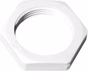 Tuerca hexagonal de nylon Jacob Emug63m6315 color plata de 63 mm