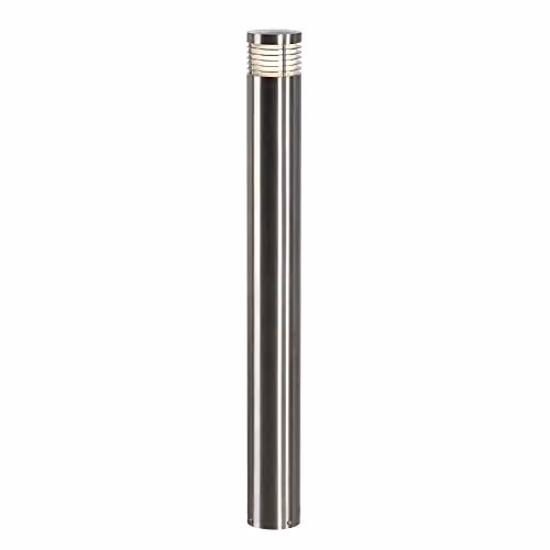 Lámpara de pie VAP Slim de 90 cm en acero inoxidable color plata para jardín o terraza