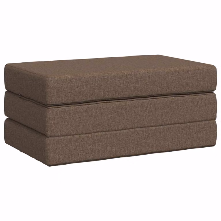 Sofá cama plegable vidaXL de tela en color gris topo para salón o dormitorio, An/P/Al: 80 x 67 x 45 cm