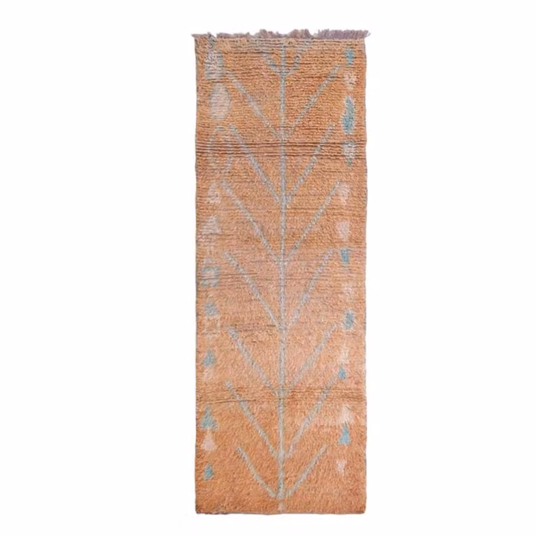 Alfombra bereber marroquí de lana naranja AFK Living An/P: 102 x 296 cm