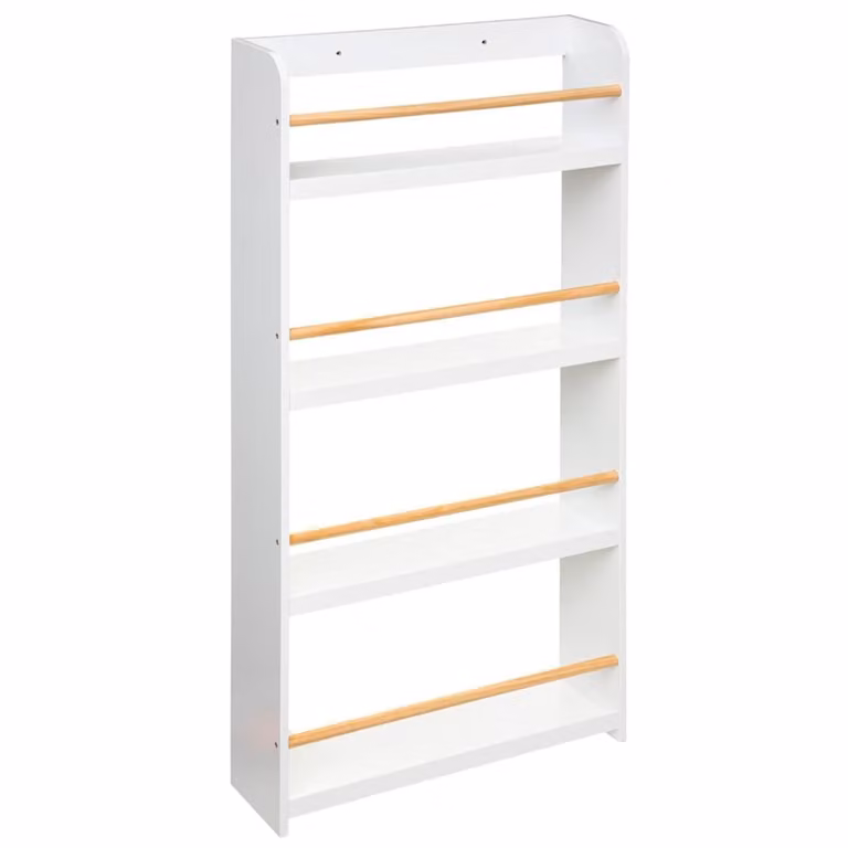 Estantería biblioteca WellHome de madera blanca para niños An: 118 cm, P: 55 cm