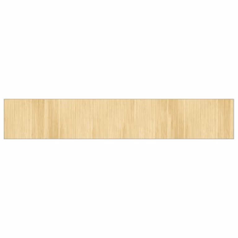 Alfombra rectangular de bambú vidaXL color beige, An/P: 70 x 400 cm